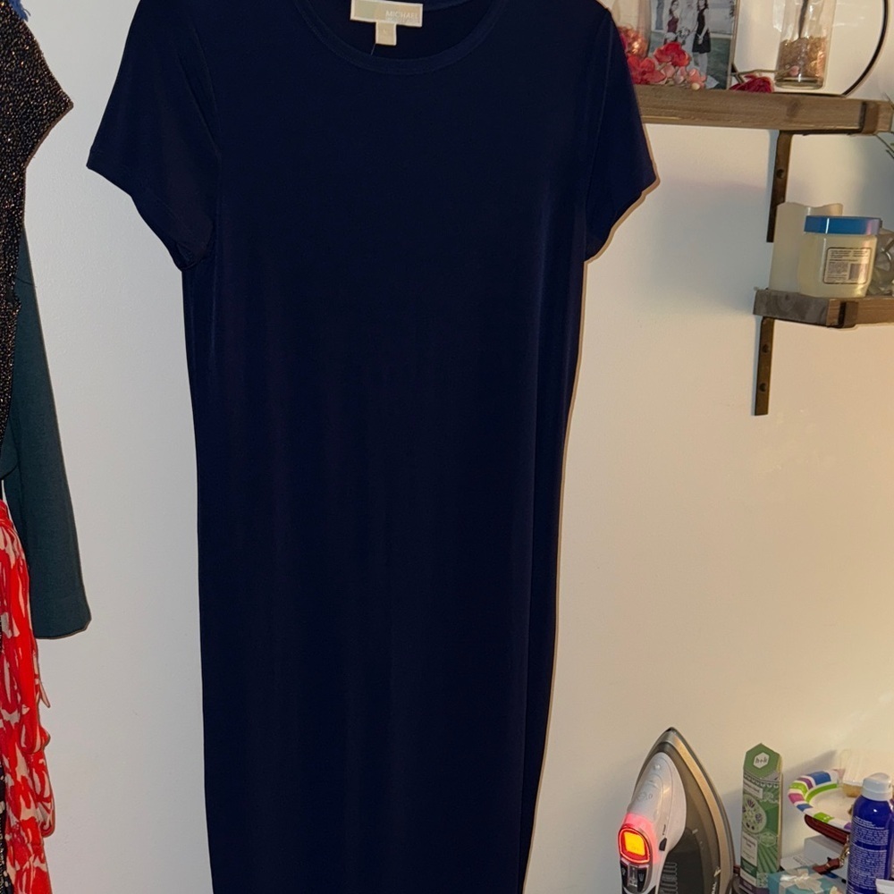 Michael Kors Midnight Blue Midi Dress